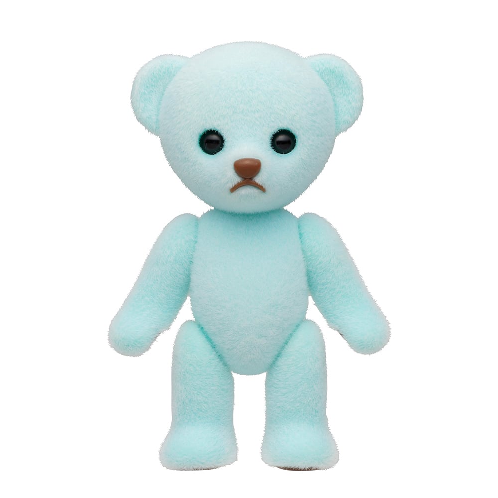 ◆ Milky Bear Ty Beanie Baby TY 2K Plush White Bear with Primary Color